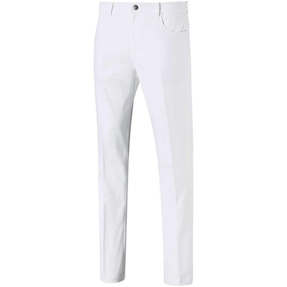 PUMA Mens 2019 Jackpot 5 Pocket Pant Bright White 34W x 30L