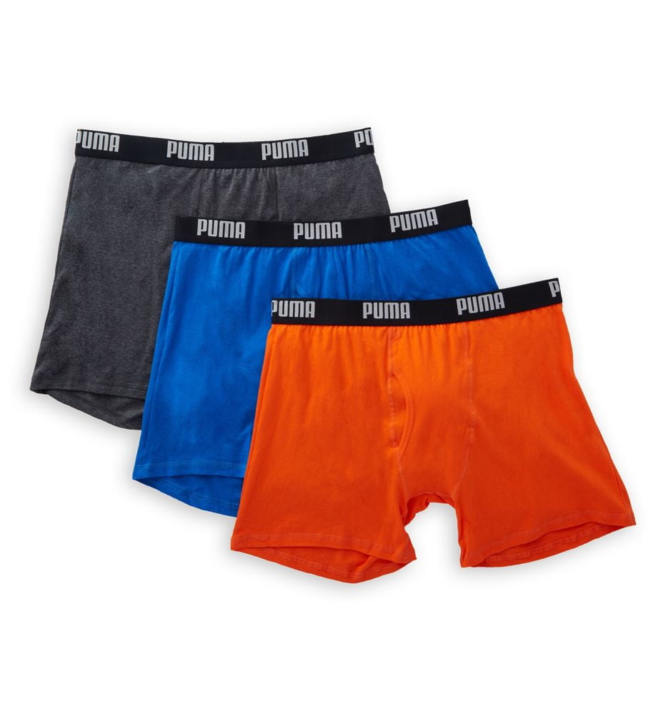 Puma Mens Moisture Wicking Underwear Performance Boxer Brief - 3 PACK