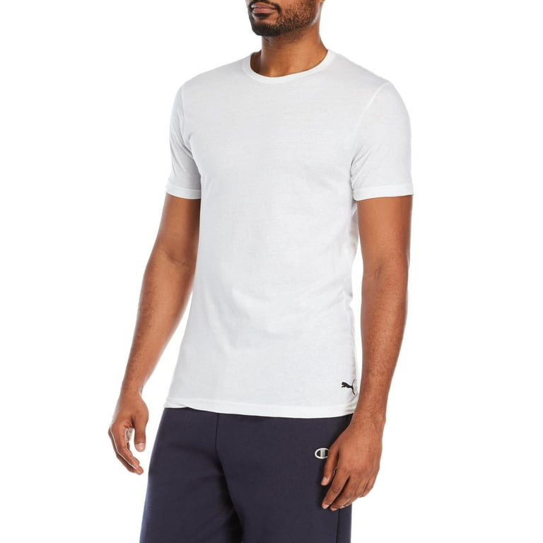 PUMA Mens 3 Pack Classic Fit Crew Neck T Shirt 105 S Walmart
