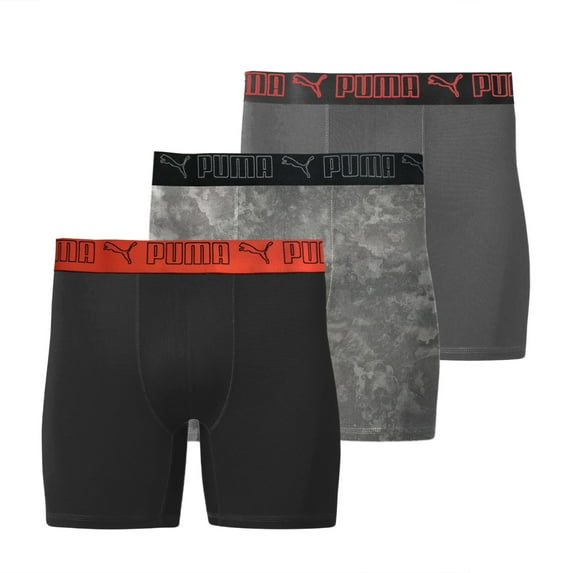 PUMA Mens 3 Pack Tech Boxer Brief Sportstyle 013-S
