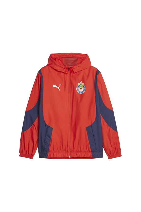 Mens Chg Prematch Woven Anthem Jacket Athletic Outerwear Casual - Red - Size S