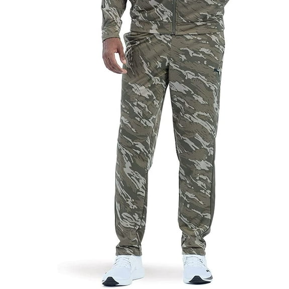 PUMA Mens Contrast Pants 2.0 Bt Large Big Tall Grape Leaf/Camo