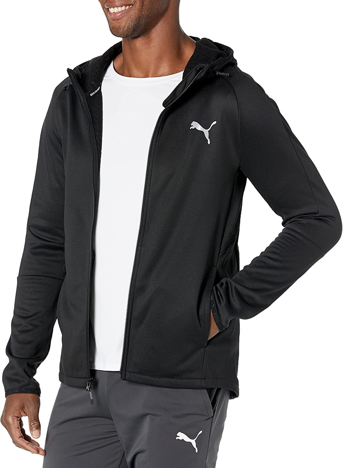 Puma men's zip hoodie clearance