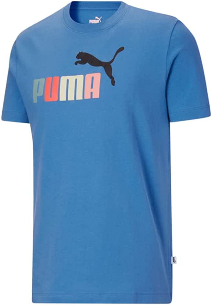 Men's Puma Black ESS 2 Col Logo T-Shirt - M