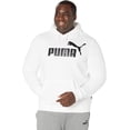 thumbnail image 1 of PUMA Mens Essentials Big Logo Fleece Hoodie Bt Large Big Tall White, 1 of 5