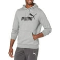 thumbnail image 1 of PUMA Mens Essentials Big Logo Fleece Hoodie Large Medium Gray Heather, 1 of 2
