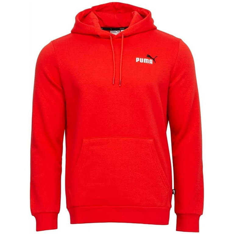 Puma Men s Essentials Embroidery Logo Hoodie Red XL