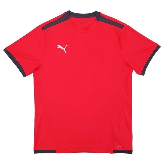 PUMA Mens Fire Orchid Short Sleeve Crew Neck Moisture Wicking Jersey Shirt XXL