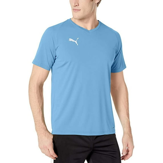 PUMA Mens Liga Core Jersey - Silver Lake Blue/Black - Small