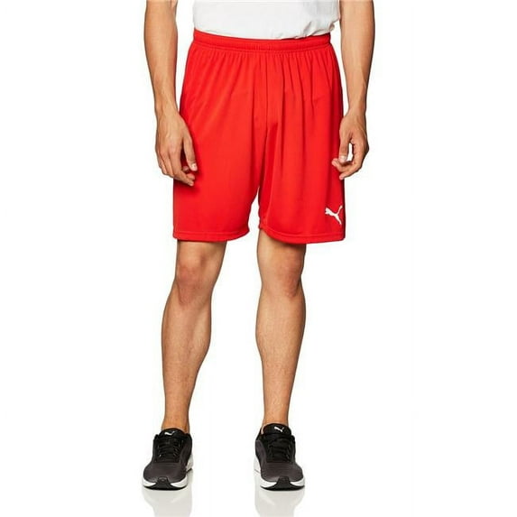 PUMA Mens Liga Core Shorts - Red/White - Small