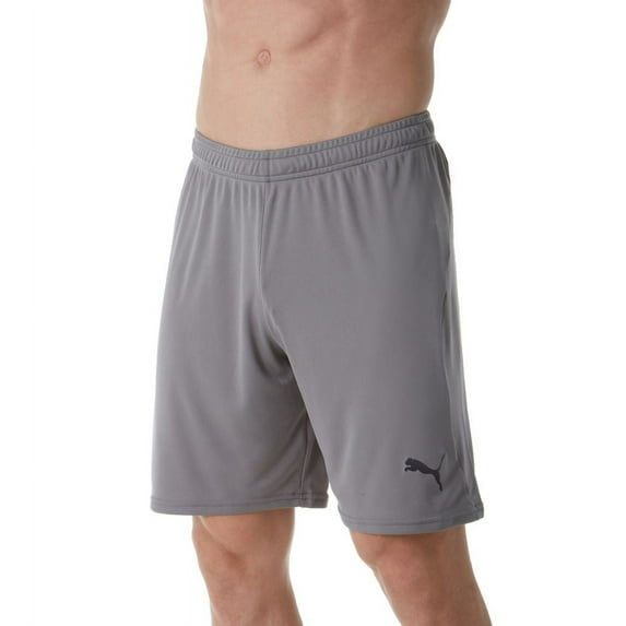 PUMA Mens Liga Core Shorts - Steel Gray/Black - X-Large