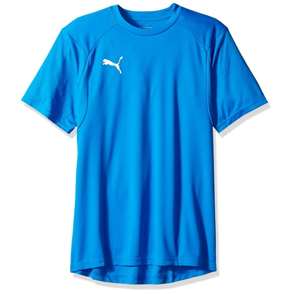 PUMA Mens Liga Training Jersey - Electric Blue Lemonade/White - Large