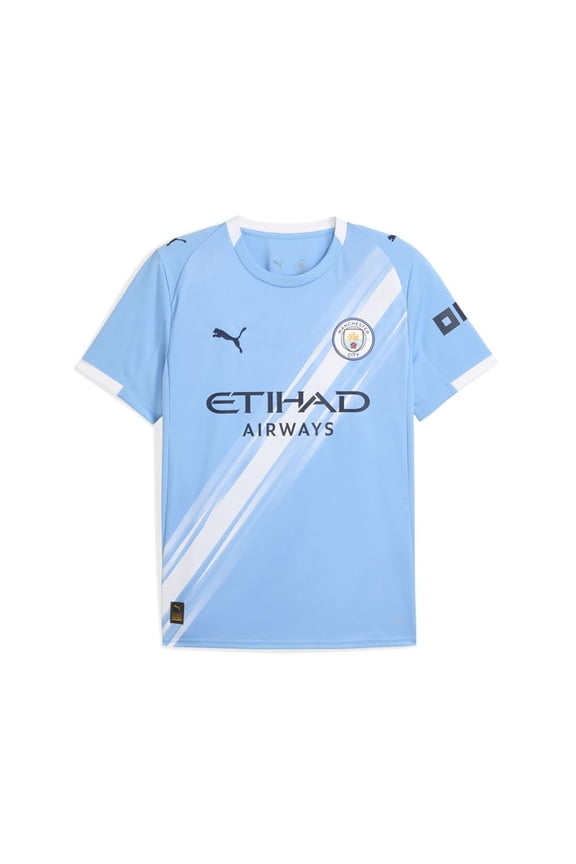 Mens MCFC Crew Neck Short Sleeve Home Jersey Stadium Casual - Blue, White - Size L