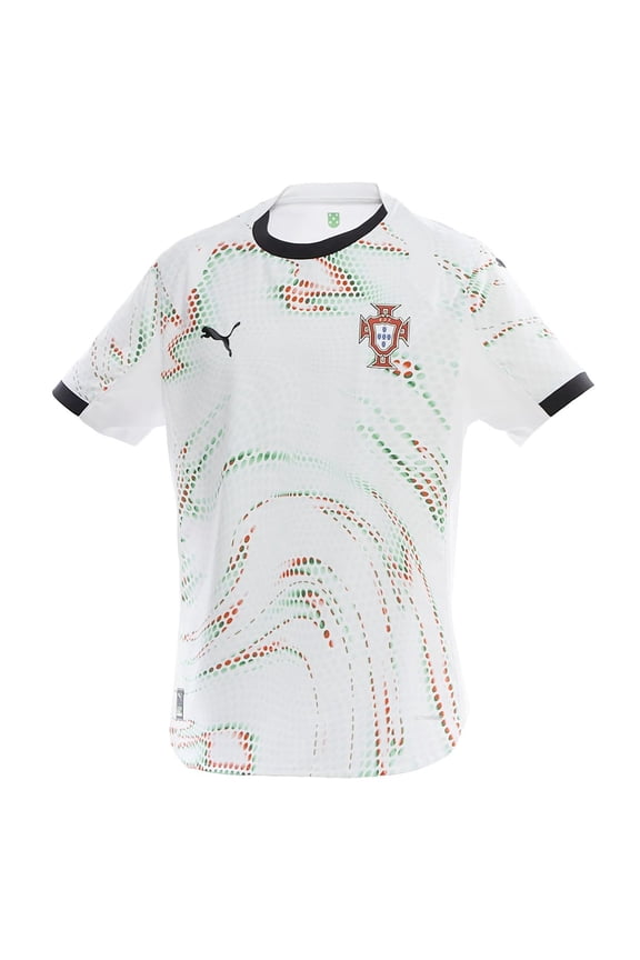 Mens Portugal '25 Away Graphic Crew Neck Short Sleeve Stadium Jersey Soccer Cleats - White - Size L
