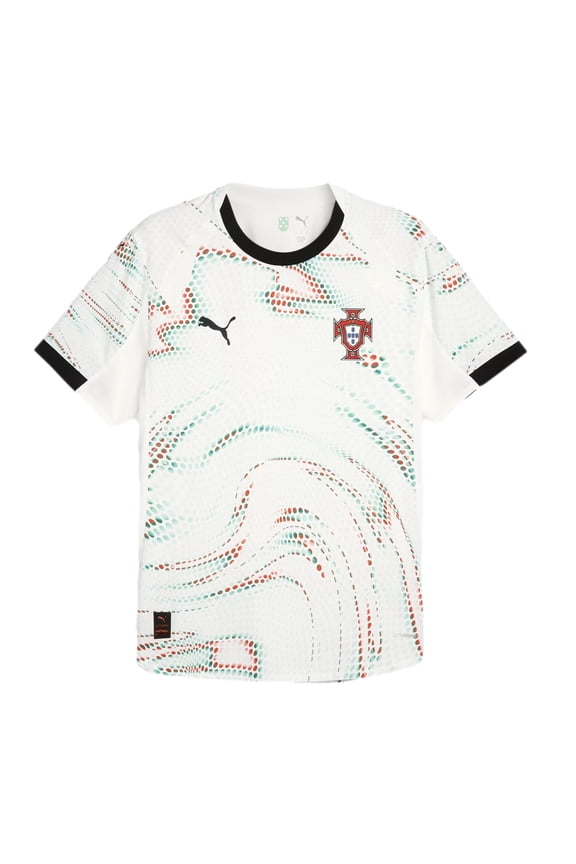 Mens Portugal '25 Away Graphic Crew Neck Short Sleeve Stadium Jersey Soccer Cleats - White - Size M