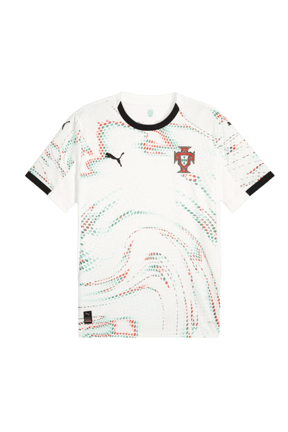 Men's Portugal 2025 Authentic Away Soccer Jersey, White, Size XL