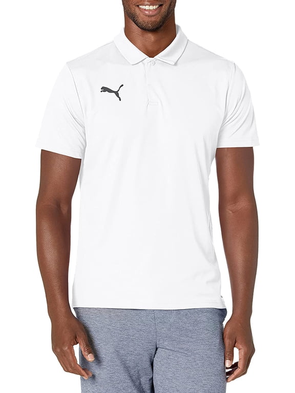 Mens Teamliga Sideline Polo Medium White/Black