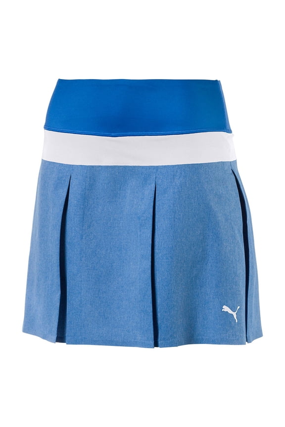 PWRSHAPE Pleated Nebulas Blue Skort Women XL