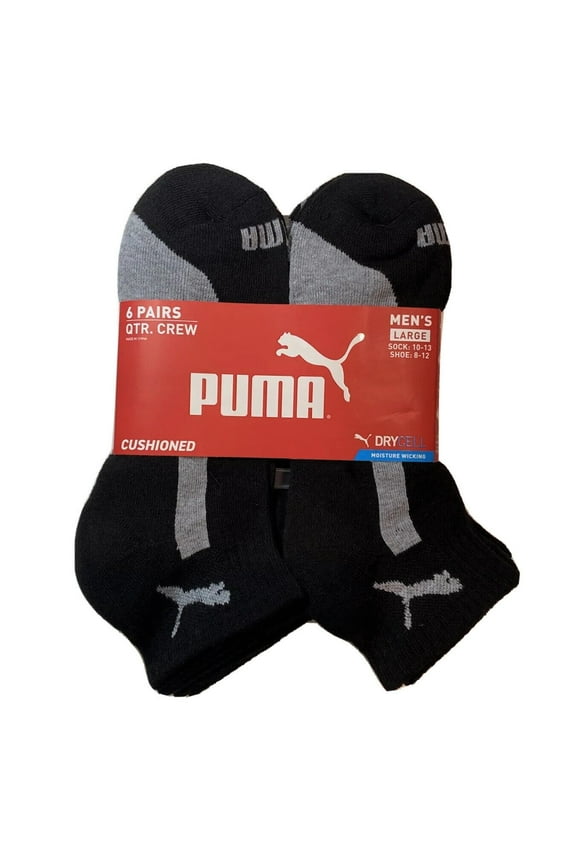 Quarter Pack Socks - 10-13, Unisex, 6-Pack