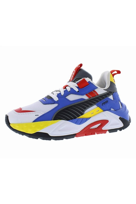 RS Track Primary GS Boys Shoes Size 6, Color: White/Royal Sapphire/Black