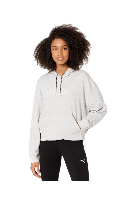 Rebel Hoodie Terry Fleece Light Gray Heather LG