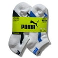 thumbnail image 1 of PUMA SOCKS BOYS X6 - LOW CUT 243 - PIPE WHITE BLUE -LARGE SZ SHOE 4-9.5 - 6 PACK, 1 of 2