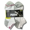 thumbnail image 1 of PUMA SOCKS WOMEN'S - LOW CUT 253 - ASHY WHITE GRAY - SHOE SZ 5-9.5 - PACK 6, 1 of 2