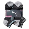 thumbnail image 1 of PUMA SOCKS WOMEN'S - LOW CUT - GREY AQUA - SHOE (5-9.5) - PACK 6 PAIRS, 1 of 2