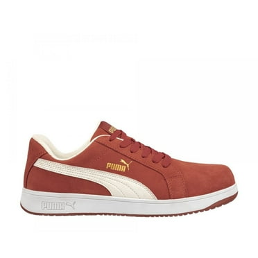 PUMA Safety Iconic Low Composite Toe EH Work Shoes Red Suede Size ONE SIZE