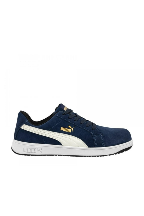 Safety Men's Iconic Low Composite Toe EH Work Shoes Navy Suede - 640025 ONE SIZE Navy