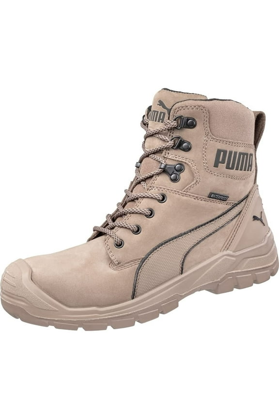 Safety Men's Conquest 7" Work Boot Composite Toe Slip Resistant Waterproof EH ONE SIZE STONE