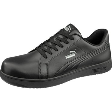 PUMA Safety Womens Iconic Low Composite Toe SD Work Shoes Smooth Black Leather - 640105 BLACK