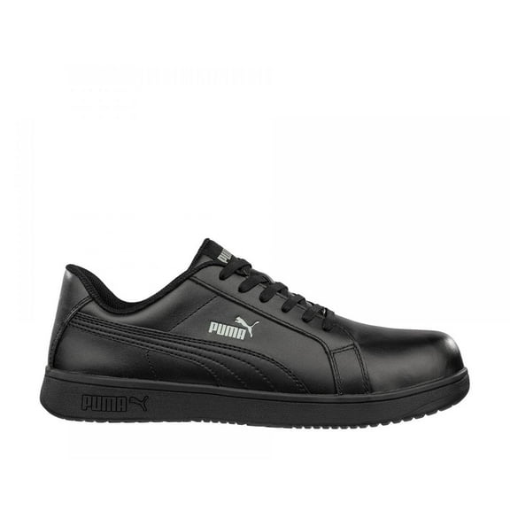 PUMA Safety Womens Iconic Low Composite Toe SD Work Shoes Smooth Black Leather - 640105 BLACK
