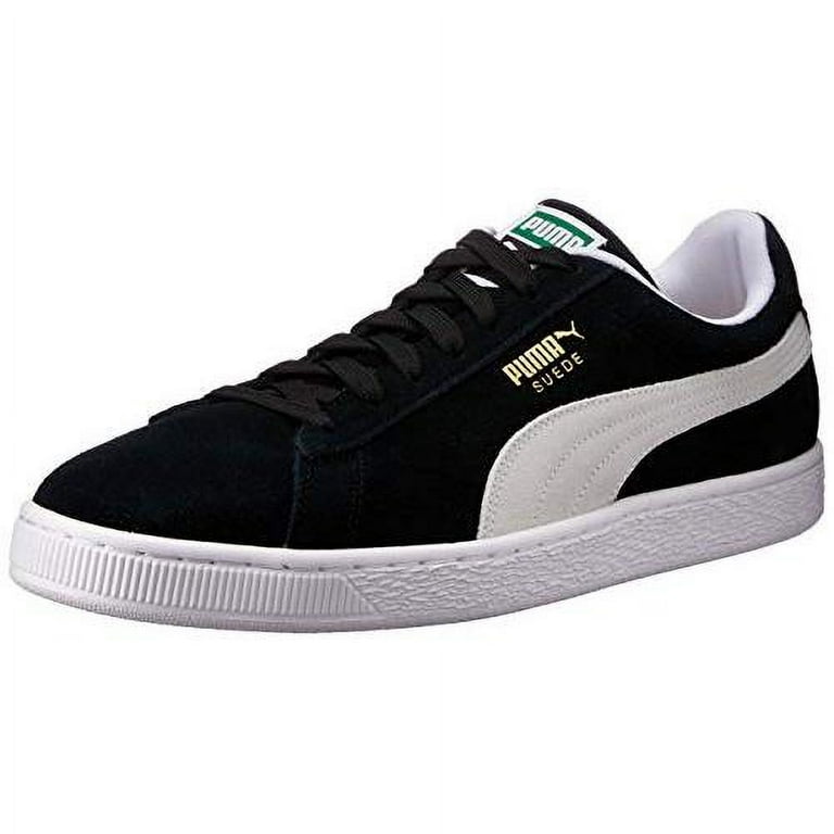  PUMA Select Men's Suede Classic Plus Sneakers, Black/White, 8  Medium US