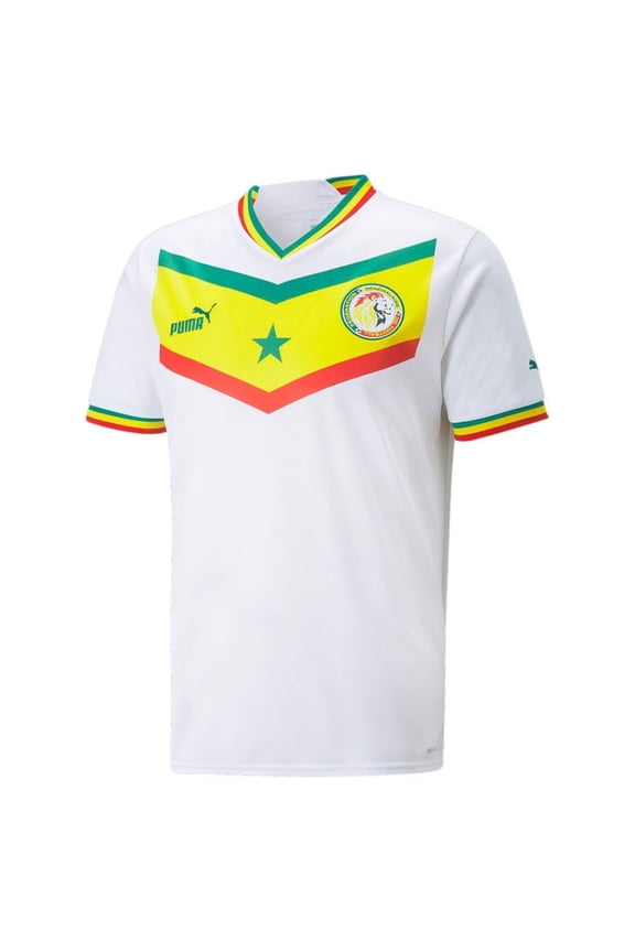 Senegal Home Men's World Cup Soccer Jersey 22/23 (as1, Alpha, xx_l, Regular, Regular, XX-Large) White