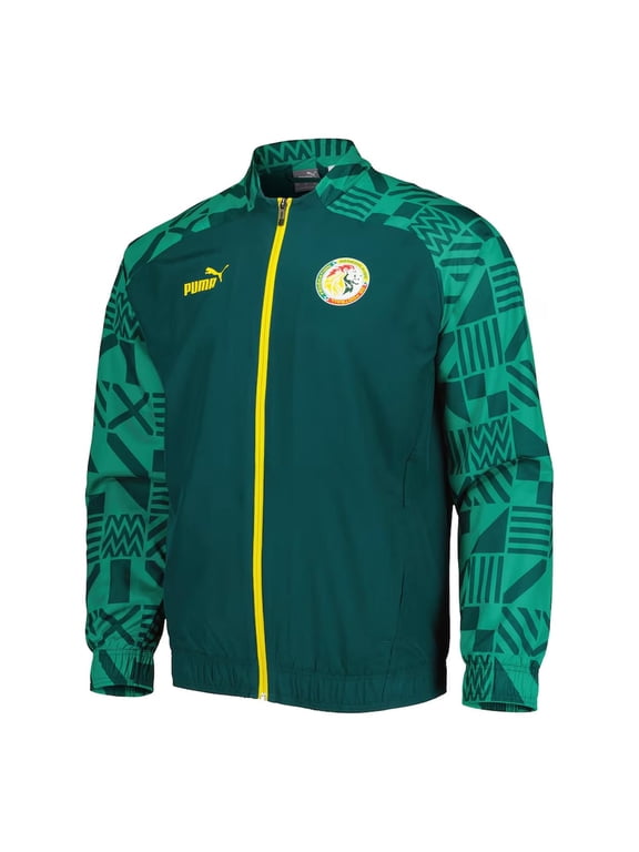 Senegal Pre-Match Track Jacket 22 (US, Alpha, Small, Regular, Regular, Green)
