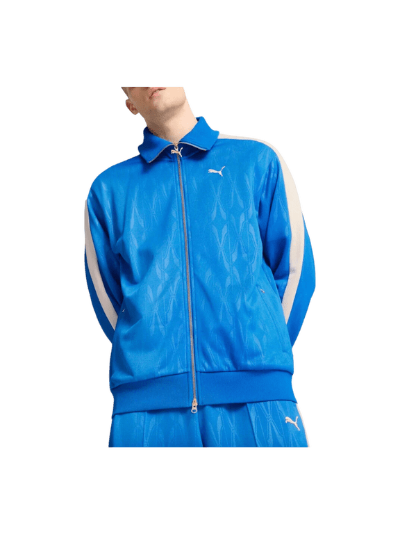 The Neverworn IV T7 47 Track Polyester Full Zip Jacket in Blue | Men - M