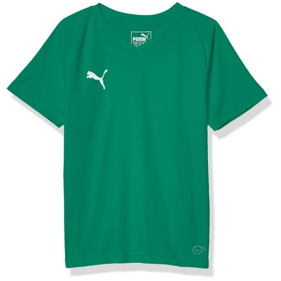PUMA Unisex Liga Core Jersey Youth - Pepper Green/White - Large