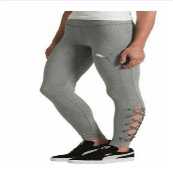 PUMA Woman's LACE UP LEGGING L/Medium Grey Heather