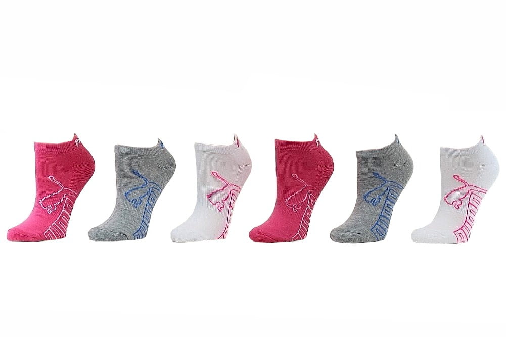 PUMA Women's 6 Pack Runner Socks, Black, 9-11 at Amazon