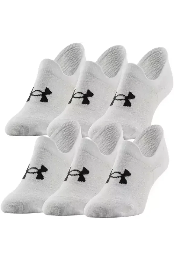 Unisex Men Women Ultra Low Tab No-show Socks, 6-Pairs, M L