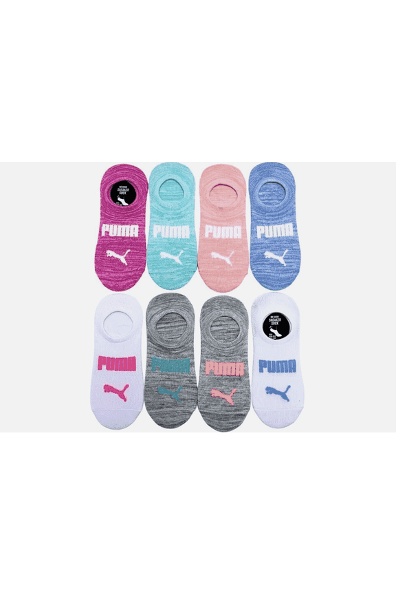 Women's 8 Pair No Show Sneaker Socks - Multi Color