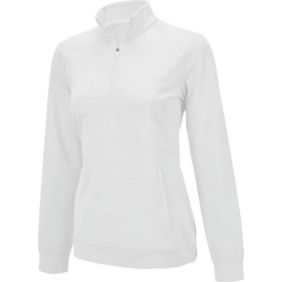 PUMA Women's CLOUDSPUN Rockaway Golf 1/4 Zip (Bright White, L)