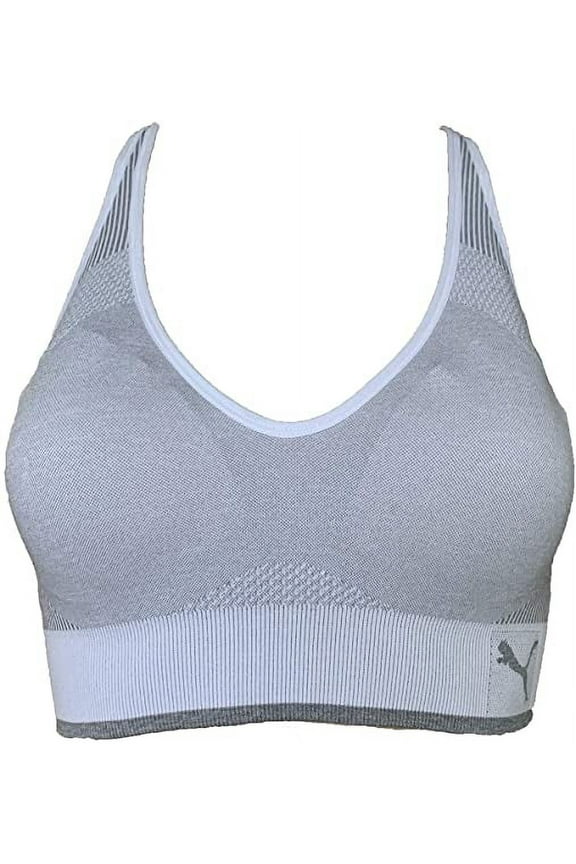 Women's Seamless Sports Bra Removable Cups - Adjustable Straps Moisture Wicking (2 Pack)