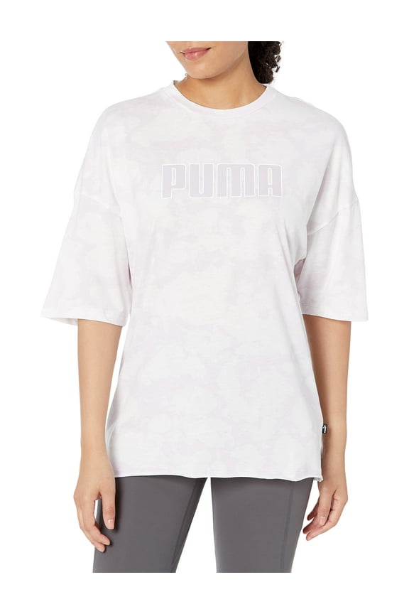 Women's Summer All Over Print Tee, Lavender Fog, Large