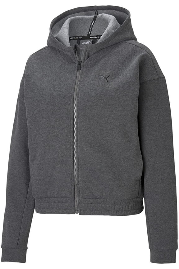 Women's Train Favorite Fleece Full Zip (Available in Plus Sizes) X-Large Charcoal Heather