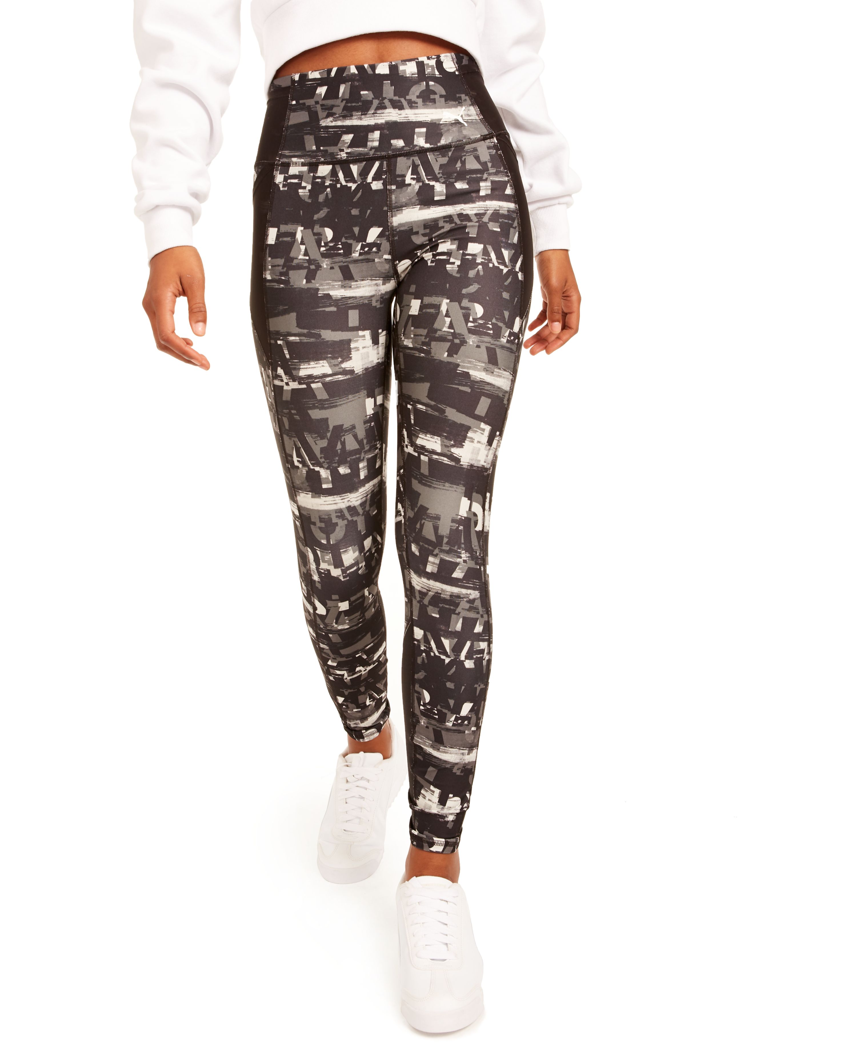 PUMA Womens Be Bold All Over Printed Tights - image 1 of 1