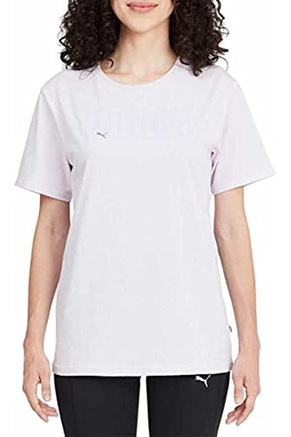 Womens Boyfriend Logo Tee Shirt (Purple, Medium)