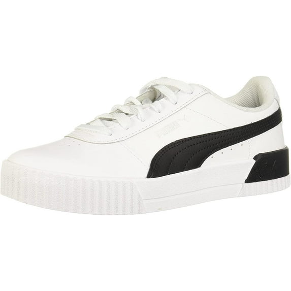 PUMA Womens Carina Sneaker 8.5 Puma White-puma Black-puma Silver