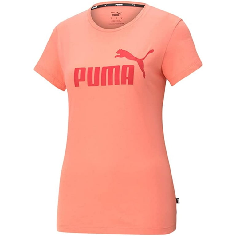 PUMA Womens Essentials Logo PEAC/R-XL Tee